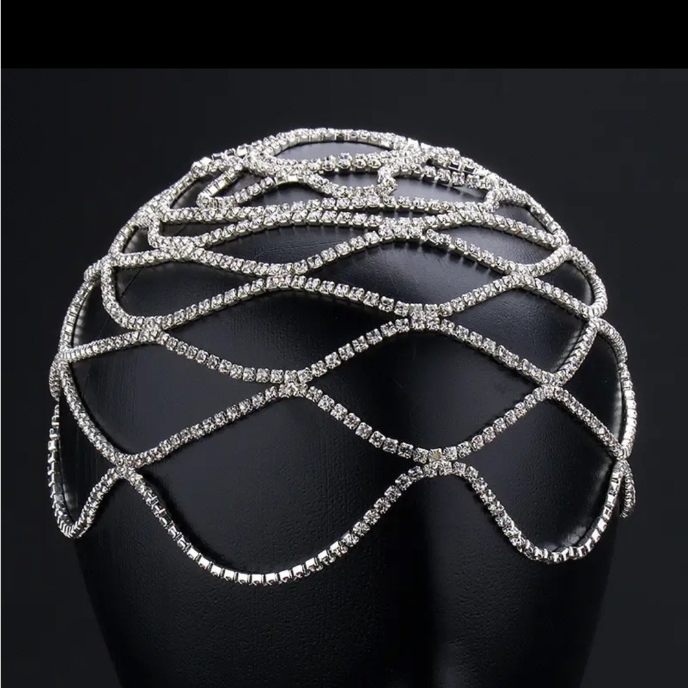 Rhinestone Head Chain - Picture 2 of 2